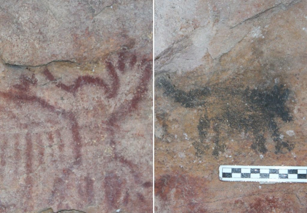 Paredão com pinturas rupestres revela vestígios de ‘ocupação ancestral’ em serra no Tocantins