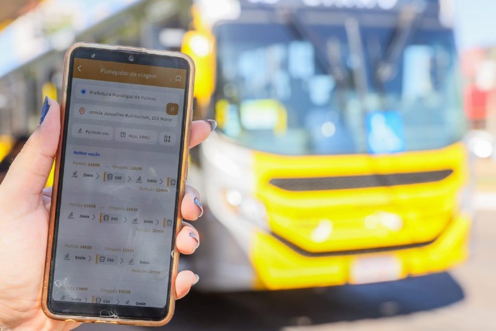 Aplicativo mostra horários e itinerários de ônibus a usuários do transporte público de Palmas; confira